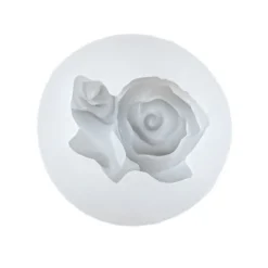 Silikonform Rosen, Größe fertiges Objekt: 7,8cm x 6,4cm x 2,8cm