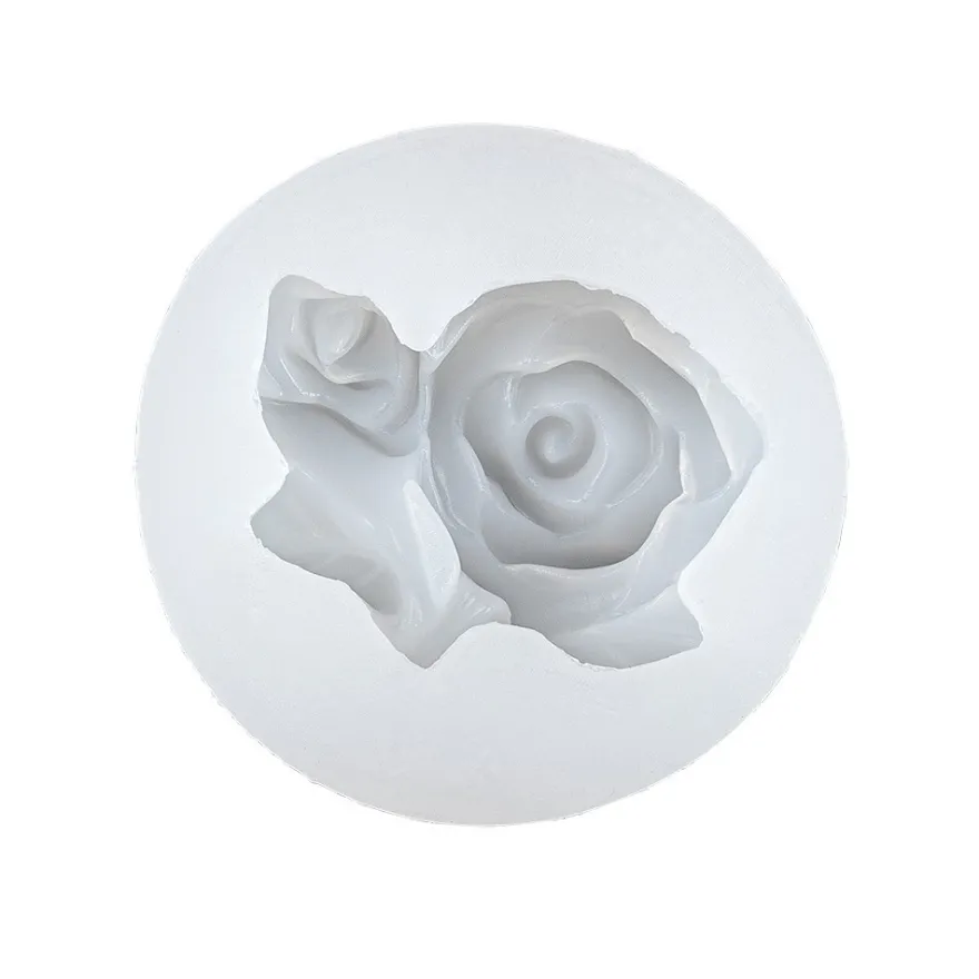 Silikonform Rosen, Größe fertiges Objekt: 7,8cm x 6,4cm x 2,8cm