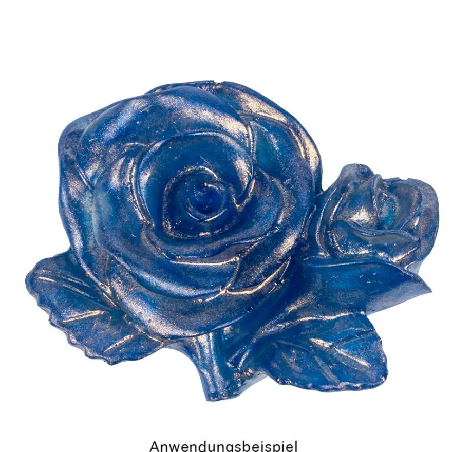 Silikonform Rosen, Größe fertiges Objekt: 7,8cm x 6,4cm x 2,8cm