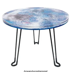 Silikonform, runde Scheibe/Tischplatte, Ø48,5cm, 5,5cm hoch, transluzent, lebensmittelecht