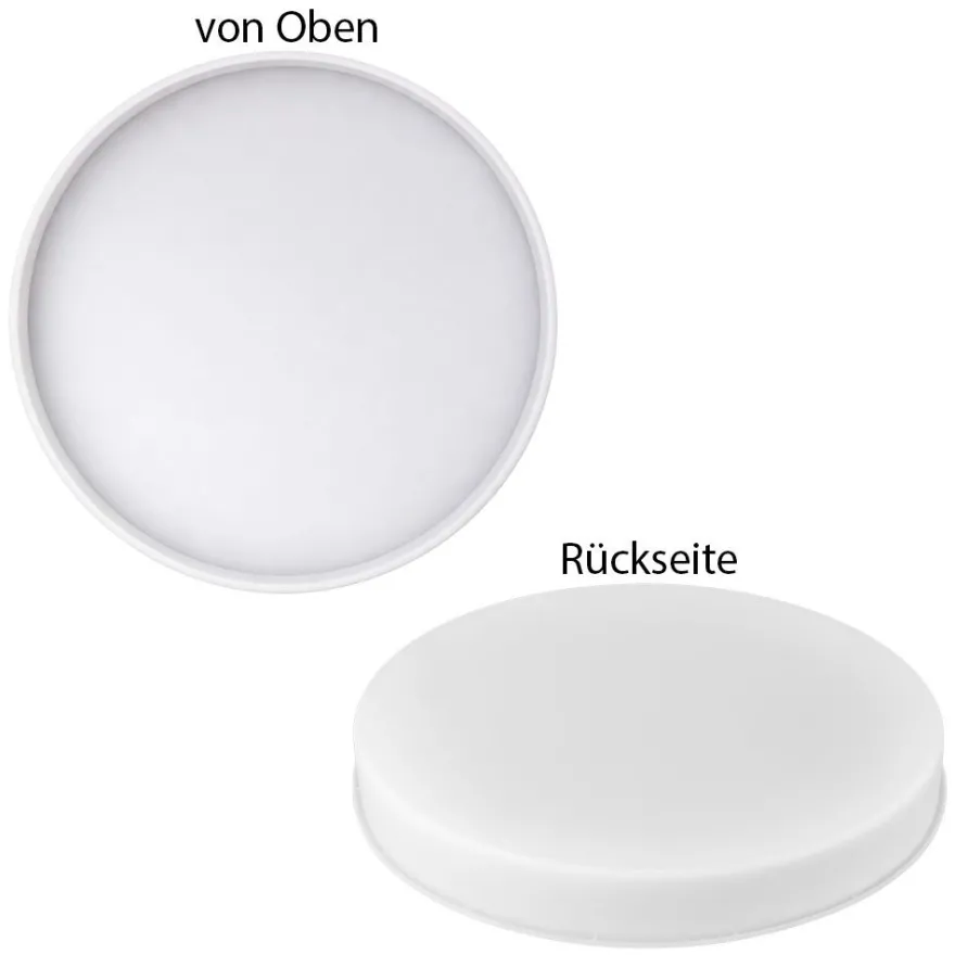 Silikonform, runde Scheibe/Tischplatte, Ø48,5cm, 5,5cm hoch, transluzent, lebensmittelecht