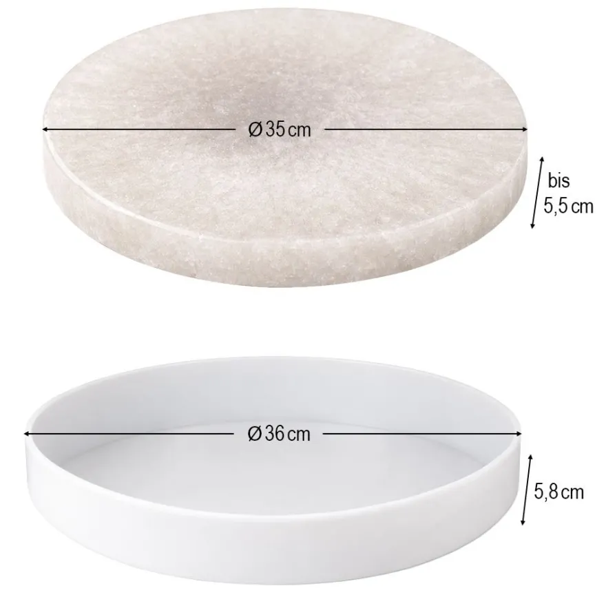 Silikonform, runde Scheibe/Tischplatte, Ø36cm, 5,8cm hoch, transluzent, lebensmittelecht