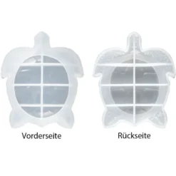 Silikonform, Schale Schildkröte, 24,1cm x 20,6cm x 3,5cm, transluzent, lebensmittelecht