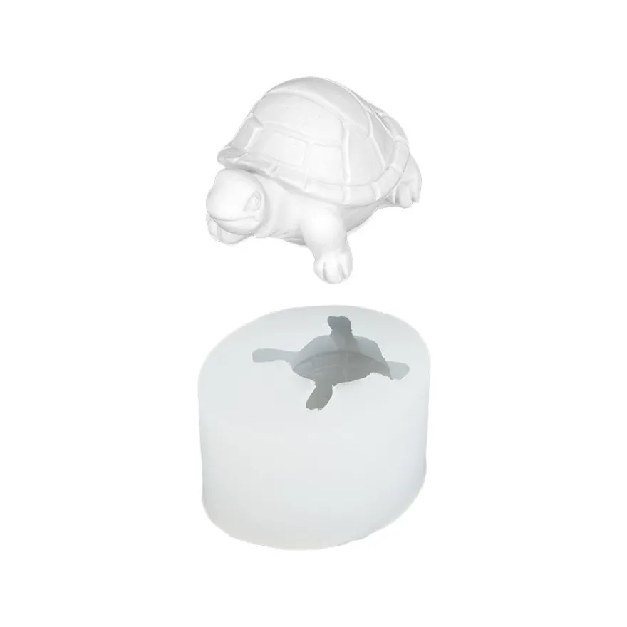Silikonform, Schildkröte 1, 5,5cm x 4,6cm x 3cm, transluzent, lebensmittelecht