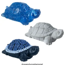 Silikonform, Schildkröte 2, 7,2cm x 4,2cm x 2,7cm, transluzent, lebensmittelecht