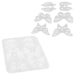 Silikonform, Schmetterlinge 4, 16,5cm x 0,5cm x 14,3cm, 8 Designs, lebensmittelecht