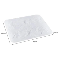Silikonform, Schmetterlinge 4, 16,5cm x 0,5cm x 14,3cm, 8 Designs, lebensmittelecht