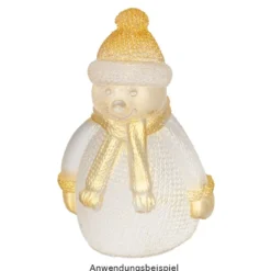 Silikonform Schneemann, Größe Figur: 9,6cm x 6,4cm x 5,2cm