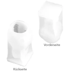 Silikonform Schneemann, Größe Figur: 9,6cm x 6,4cm x 5,2cm