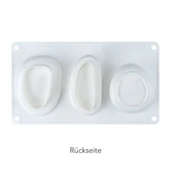 Silikonform Steine 2, für 3 Steine in verschiedenen Größen, lebensmittelecht
