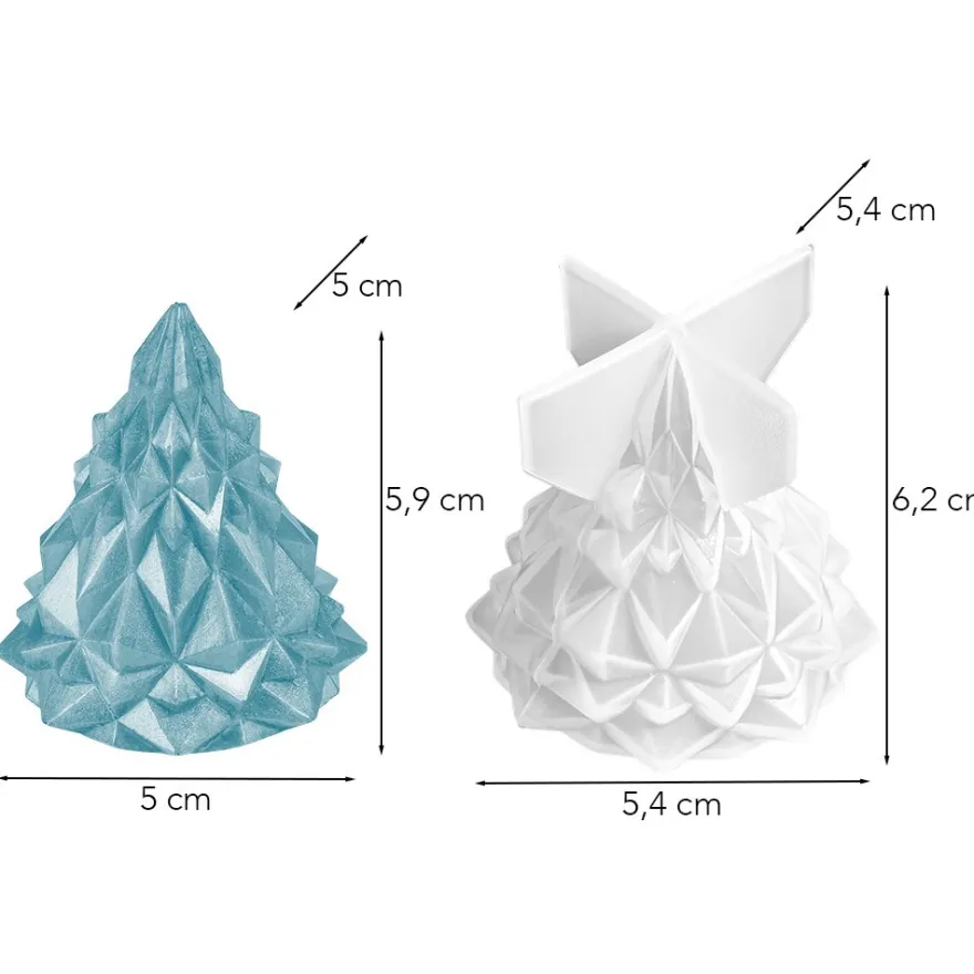 Silikonform Tannenbaum 2, Größe Figur: 5,9cm x 5cm x 5cm