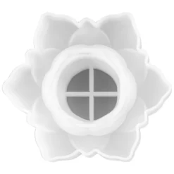 Silikonform Teelichthalter Seerose, Größe fertiges Objekt: 11,7cm x 10,1cm x 4cm