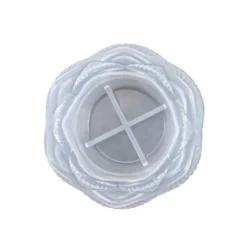 Silikonform Teelichthalter Lotusblüte, Größe fertiges Objekt: 7,6cm x 8,1cm x 3,9cm