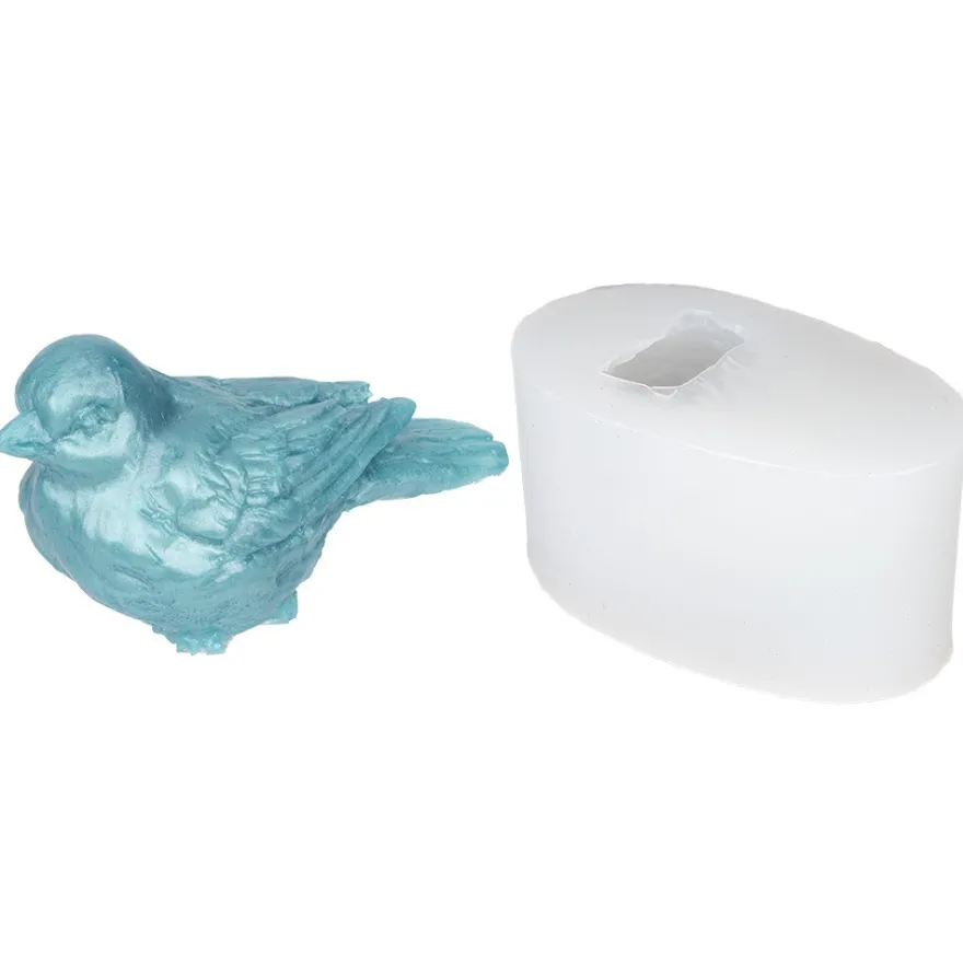 Silikonform Vogel, Größe Figur: 8,1cm x 4,4cm x 4,9cm