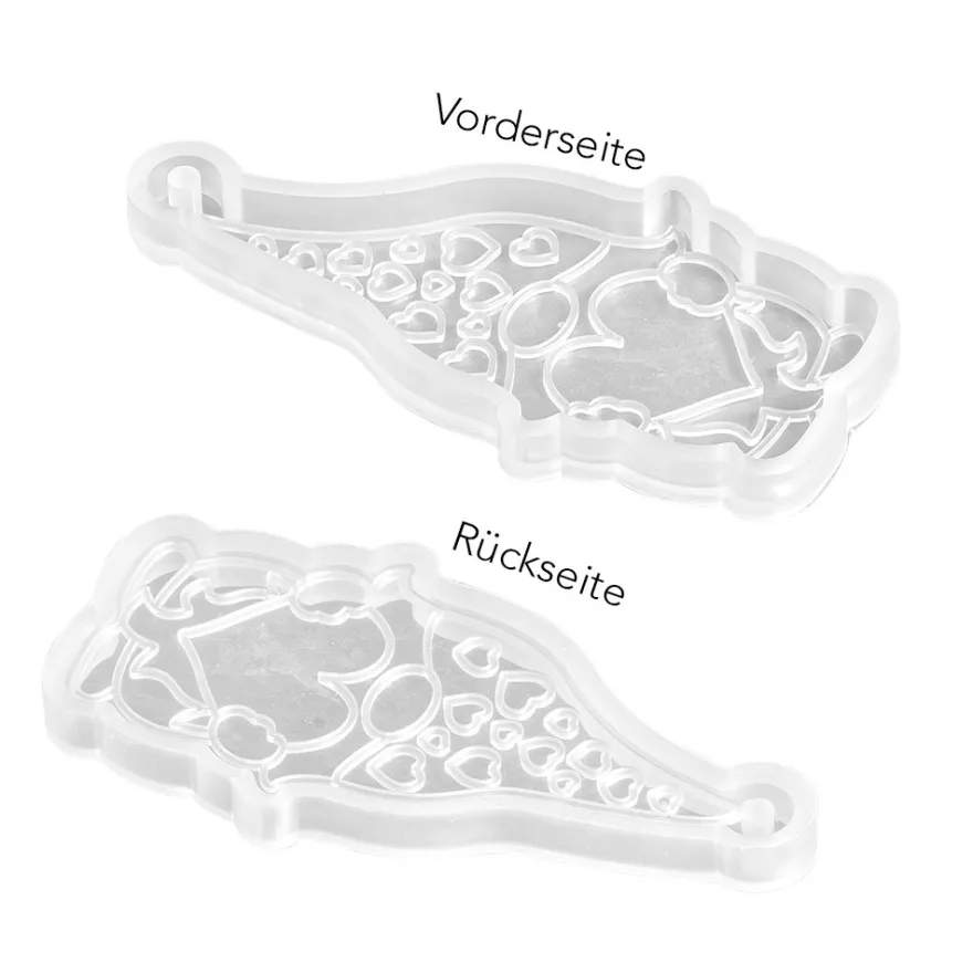 Silikonform Wichtel 1, Größe Figur: 7,2cm x 3,4cm x 0,4cm