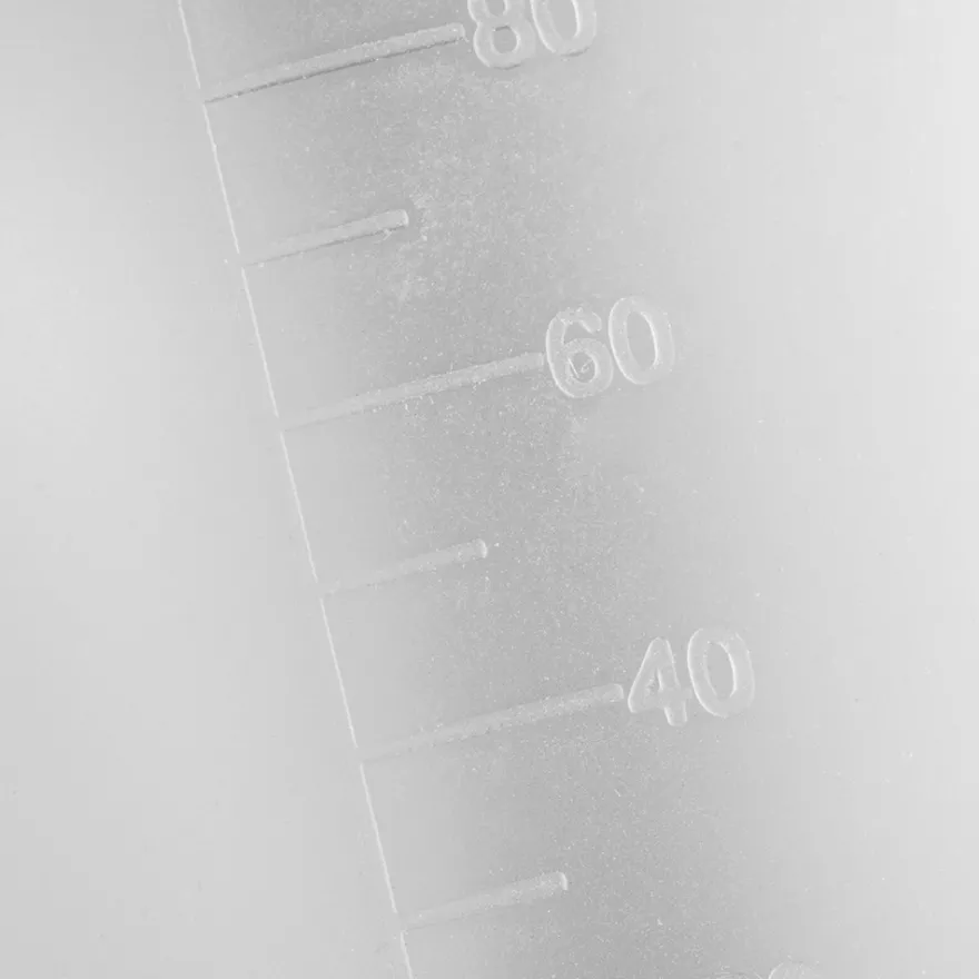 Silikon-Messbecher antihaft, je 100 ml Fassungsvermögen, weiß transluzent, 6 Stück