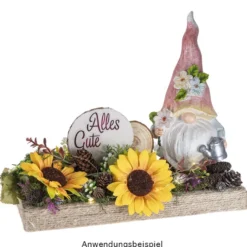 Sonnenblumen-Girlande, 2,20m lang, Sonnenblumenblüten: Ø8cm