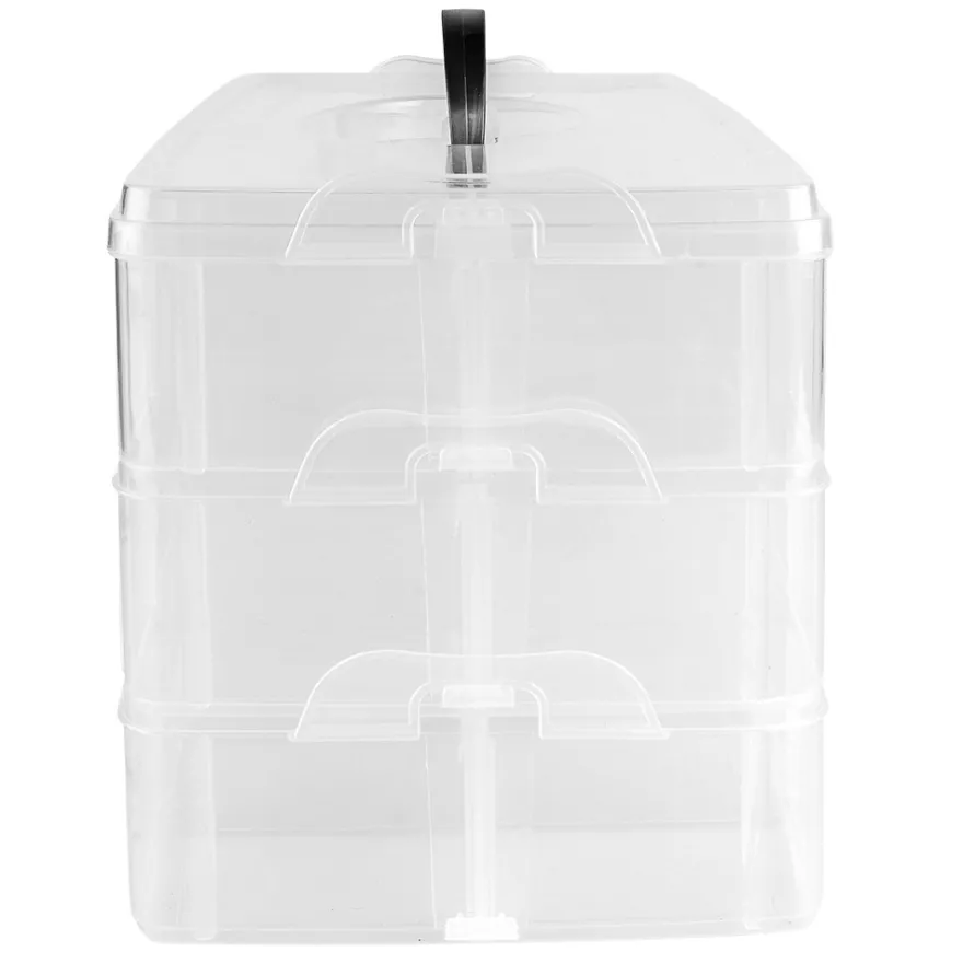 Sortier- & Aufbewahrungsbox mit Tragegriff, 26cm x 18,5cm x 17cm, 30 Fächer