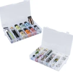 Sortierbox mit 36 Fächern, 27,2cm x 17,5cm x 4,5cm, 36 Fächer à 4,3cm x 2,7cm, transparent