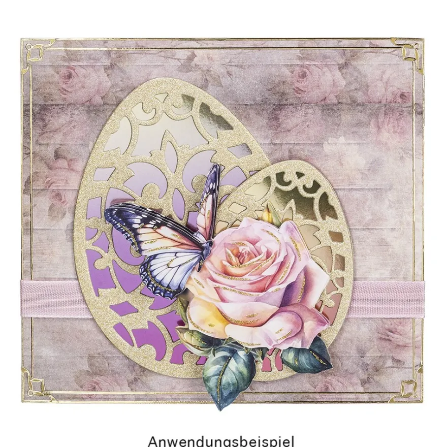Spiegelkarton, Farbverlauf, DIN A4, selbstklebend, 200g/m², 2x 10 Designs, 20 Bogen