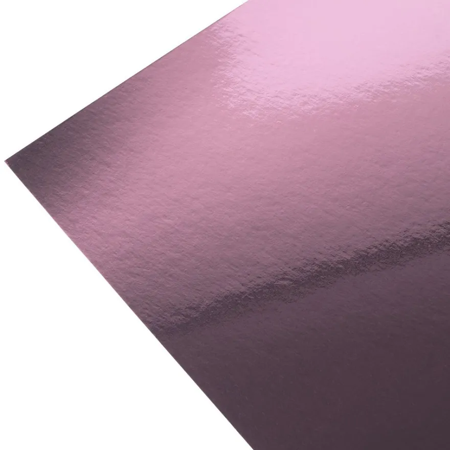 Spiegelkarton, selbstklebend, DIN A4, 200g/m², verschiedene Farben, weiße Rückseite, 20 Bogen