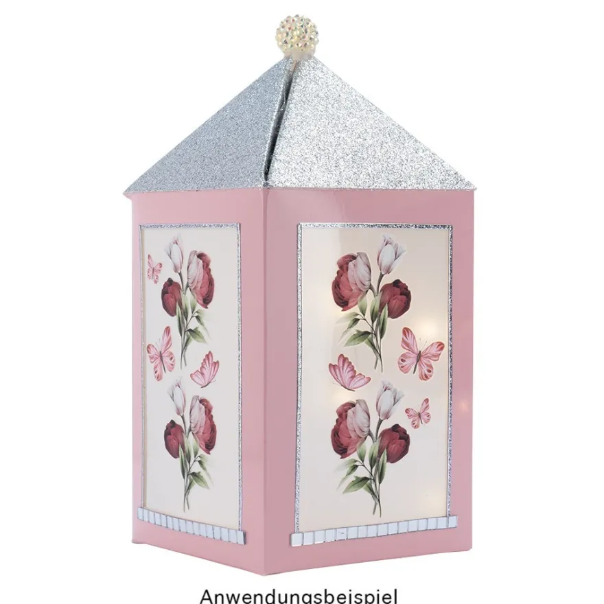 Spiegel-Mosaik-Sticker, 9,7cm x 29,6cm, selbstklebend, silber