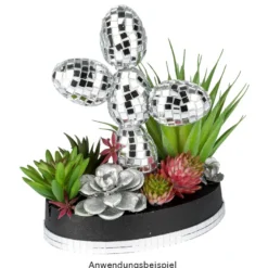 Spiegel-Mosaik-Sticker, 9,7cm x 29,6cm, selbstklebend, silber