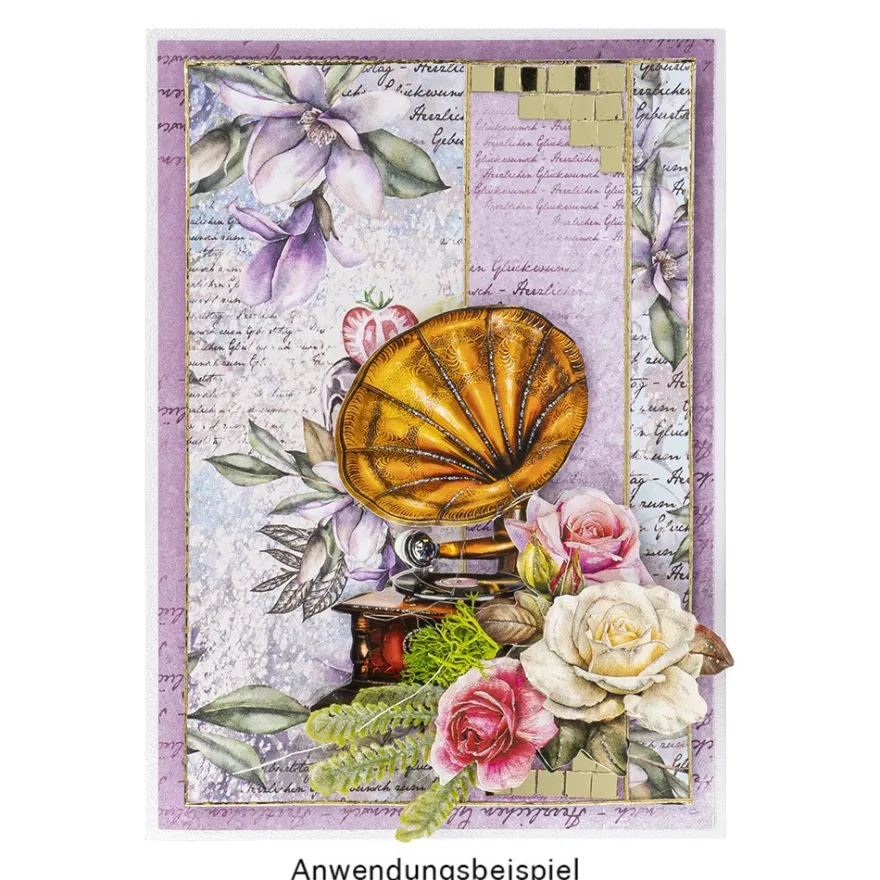 Spiegel-Mosaik-Sticker, 9,7cm x 29,6cm, selbstklebend, gold