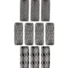 Spitzen-Überzüge, schwarz, 3 verschiedene Designs, 10 Stück