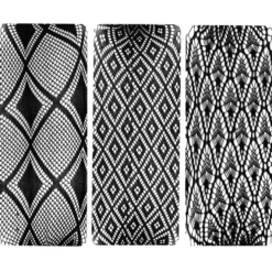 Spitzen-Überzüge, schwarz, 3 verschiedene Designs, 10 Stück