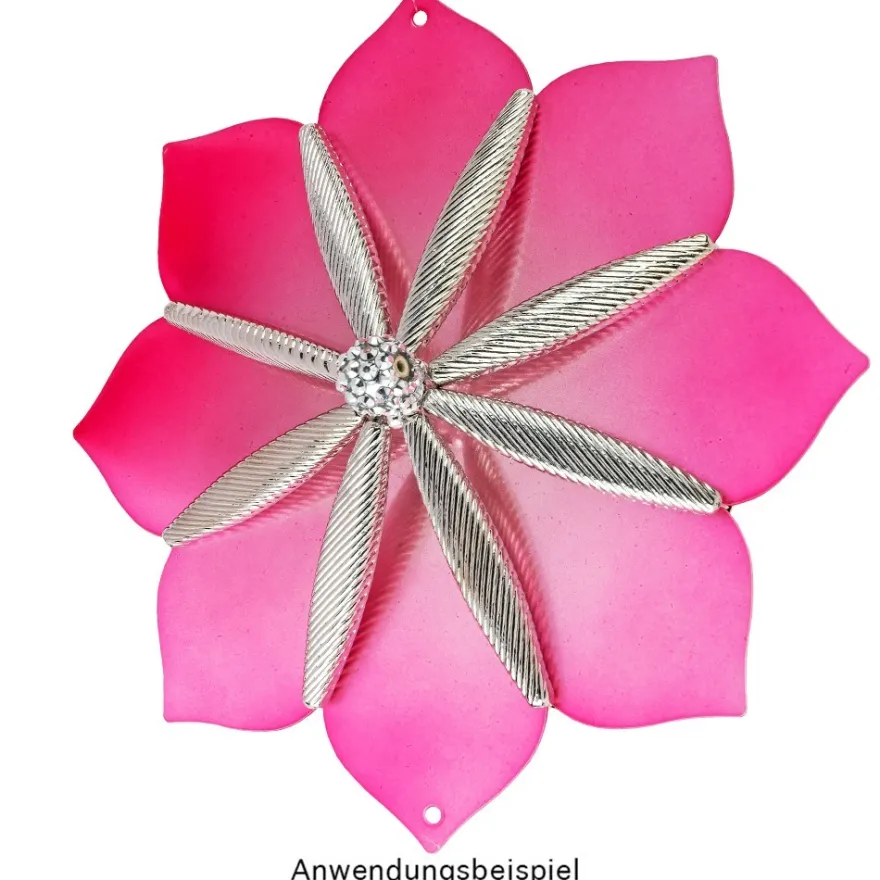 Stabperlen, geriffelt, 5,4cm x 0,7cm x 1cm, silber, 11 Stück