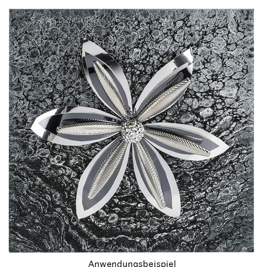 Stabperlen, geriffelt, 5,4cm x 0,7cm x 1cm, silber, 11 Stück