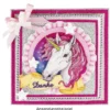 Stanzbogen, Einhorn "Daydream", DIN A4