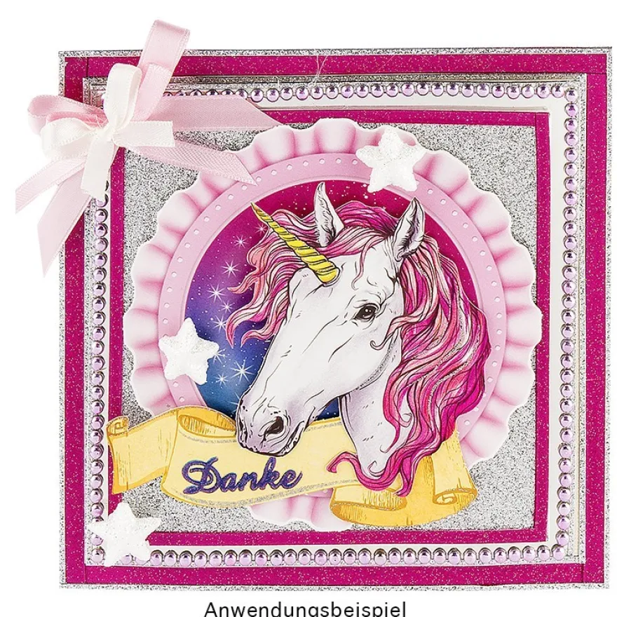 Stanzbogen, Einhorn "Daydream", DIN A4