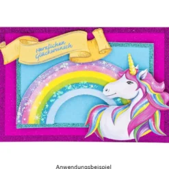 Stanzbogen, Einhorn "Sunny", DIN A4