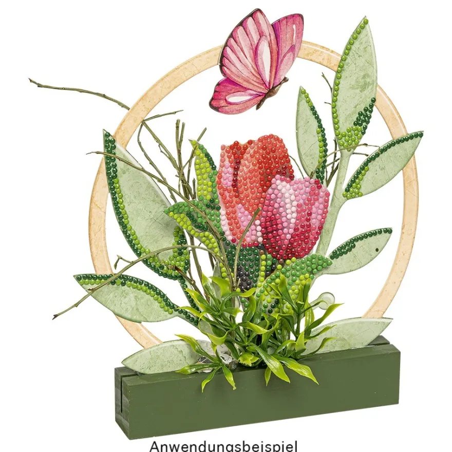 Stanzbogen, Fensterschmuck Blütenringe, DIN A4, 800 g/m², 5 Designs, 5 Bogen