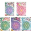 Stanzbogen, Fensterschmuck, Blume des Lebens, DIN A4, 800g/m², 5 Designs, 5 Bogen