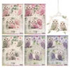 Stanzbogen, Fensterschmuck Eulen, DIN A4, 800g/m², 5 Farben, 5 Bogen