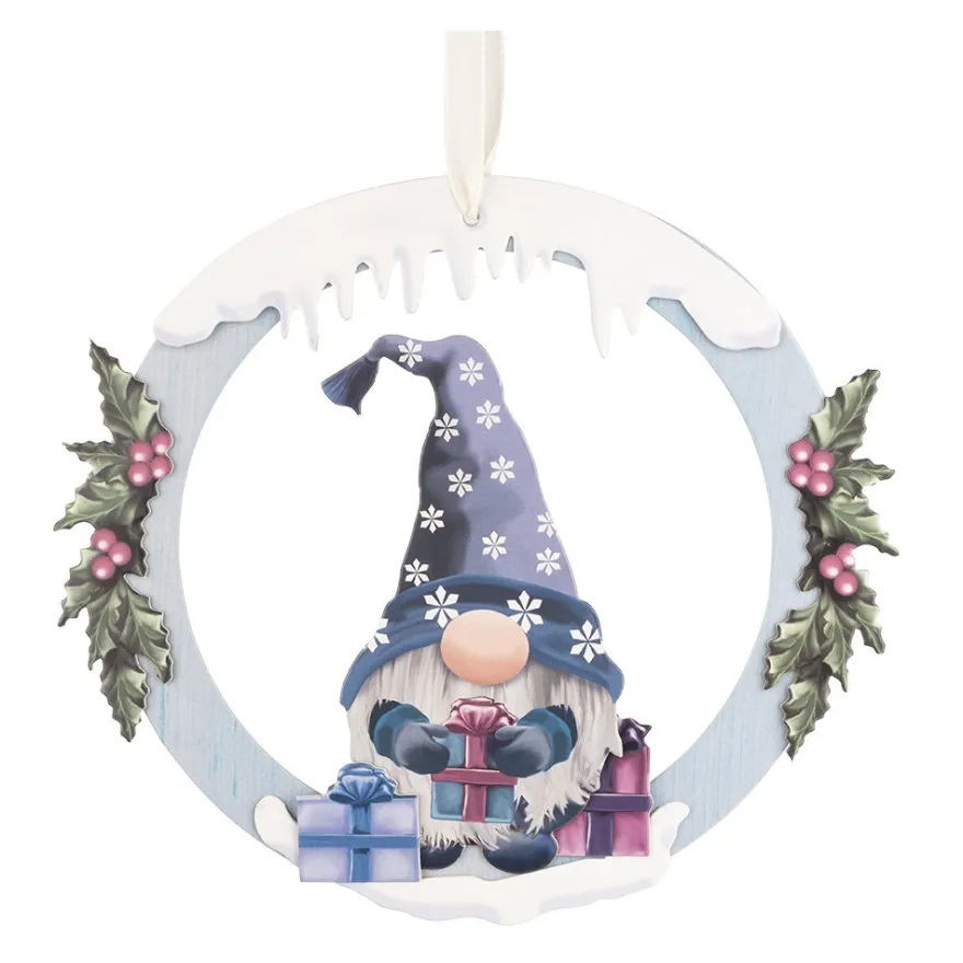 Stanzbogen, Fröhliche Winter-Wichtel, DIN A4, 800g/m², 5 Designs, 5 Bogen