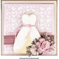 Stanzbogen, Hochzeits-Geschenkboxen, DIN A4, 6 verschiedene Designs, 10 Stück