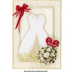 Stanzbogen, Hochzeits-Geschenkboxen, DIN A4, 6 verschiedene Designs, 10 Stück