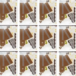 Stanzbogen, Kuchen-Schachteln, Design 3a, DIN A4, 12 Stück