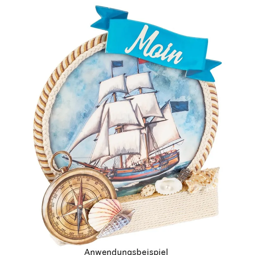 Stanzbogen, Maritim, DIN A4, 800g/m², 5 Designs, 5 Bogen