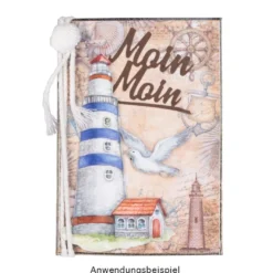 Stanzbogen, Maritim, DIN A4, 800g/m², 5 Designs, 5 Bogen