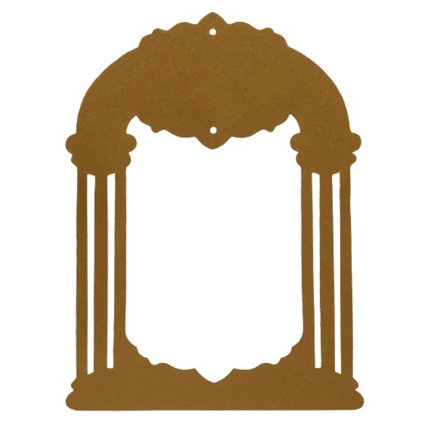 Stanzbogen, Pavillon/Torbogen, 17,5 x 25 cm, gold, 10 Bogen