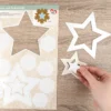 Stanzbogen, Sterne & Eiskristalle, DIN A4, 300g/m², 2 versch. Bogen,3 versch. Veredelungen, 10 Boge