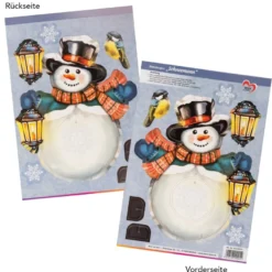Stanzbogen, Wintermotive, DIN A4, 800g/m², 5 Farben, 5 Bogen