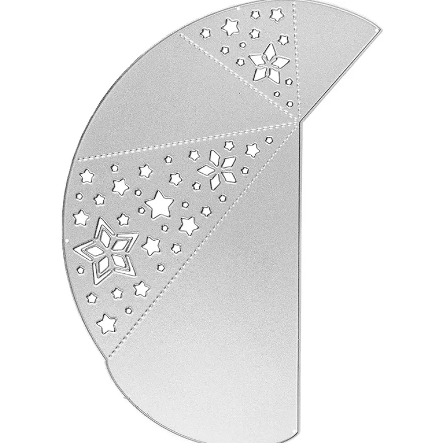 Stanzschablone, Falttanne 2, 16,4cm x 10,9cm
