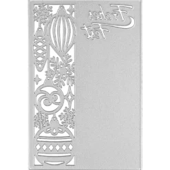 Stanzschablone, Frohes Fest 4, 14,5cm x 9,5cm