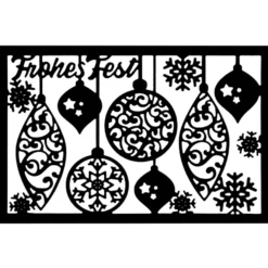 Stanzschablone, Frohes Fest 3, 9,5cm x 14,5cm